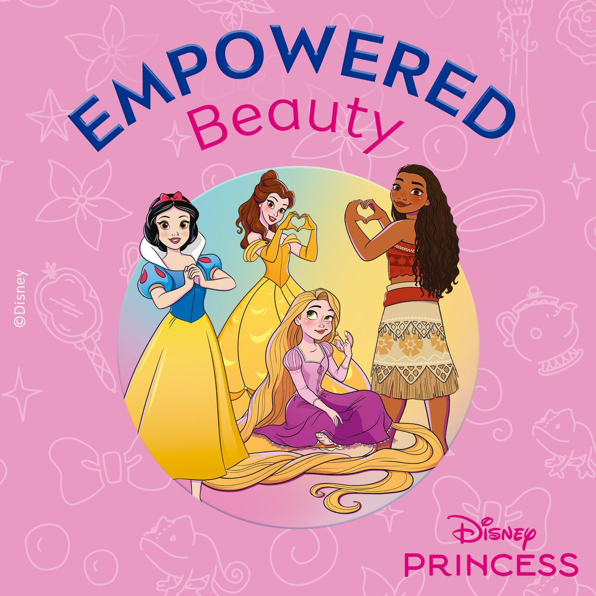 Labello Disney Princess Limited Edition Strawberry Shine 4.8 g, Balsamo labbra colorato con design con Rapunzel, Burrocacao bambina 3+ idratante 24h, Burrocacao labbra lip balm con aroma di Fragola