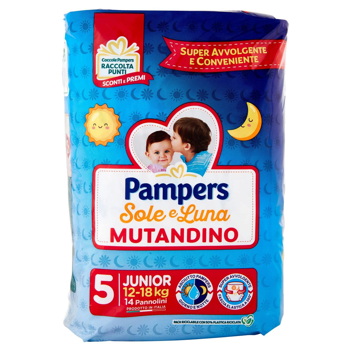 PAMPERS SOLE&LUNA MUTANDINA JUNIOR x14 pezzi