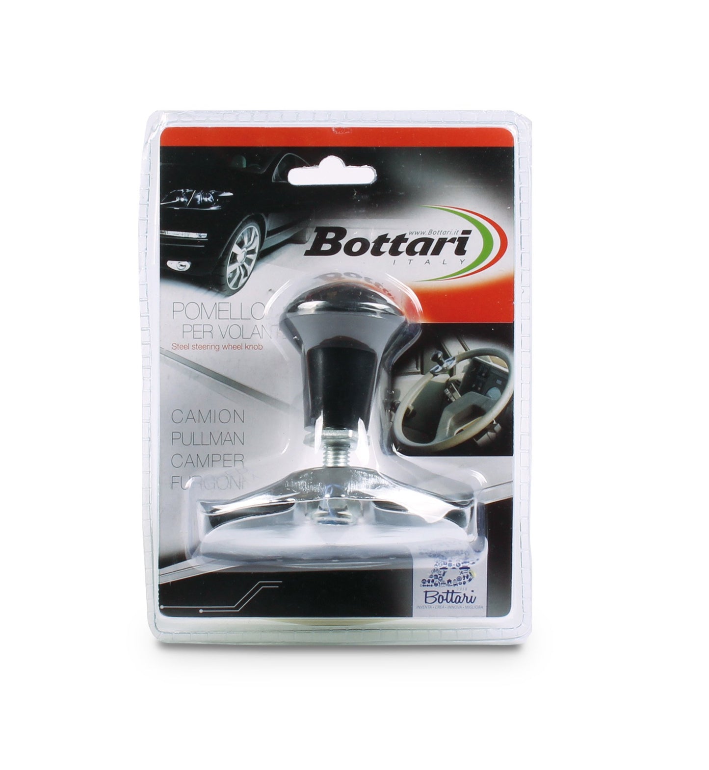 Bottari 16144 Pomello per Volante in Acciaio
