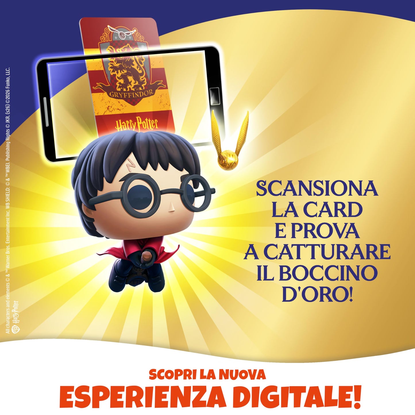 Kinder GranSorpresa Maxi Harry Potter, Uovo di Pasqua Kinder 2026 di Finissimo Cioccolato al Latte con Sorpresa Funko Pop Harry Potter, 220 g