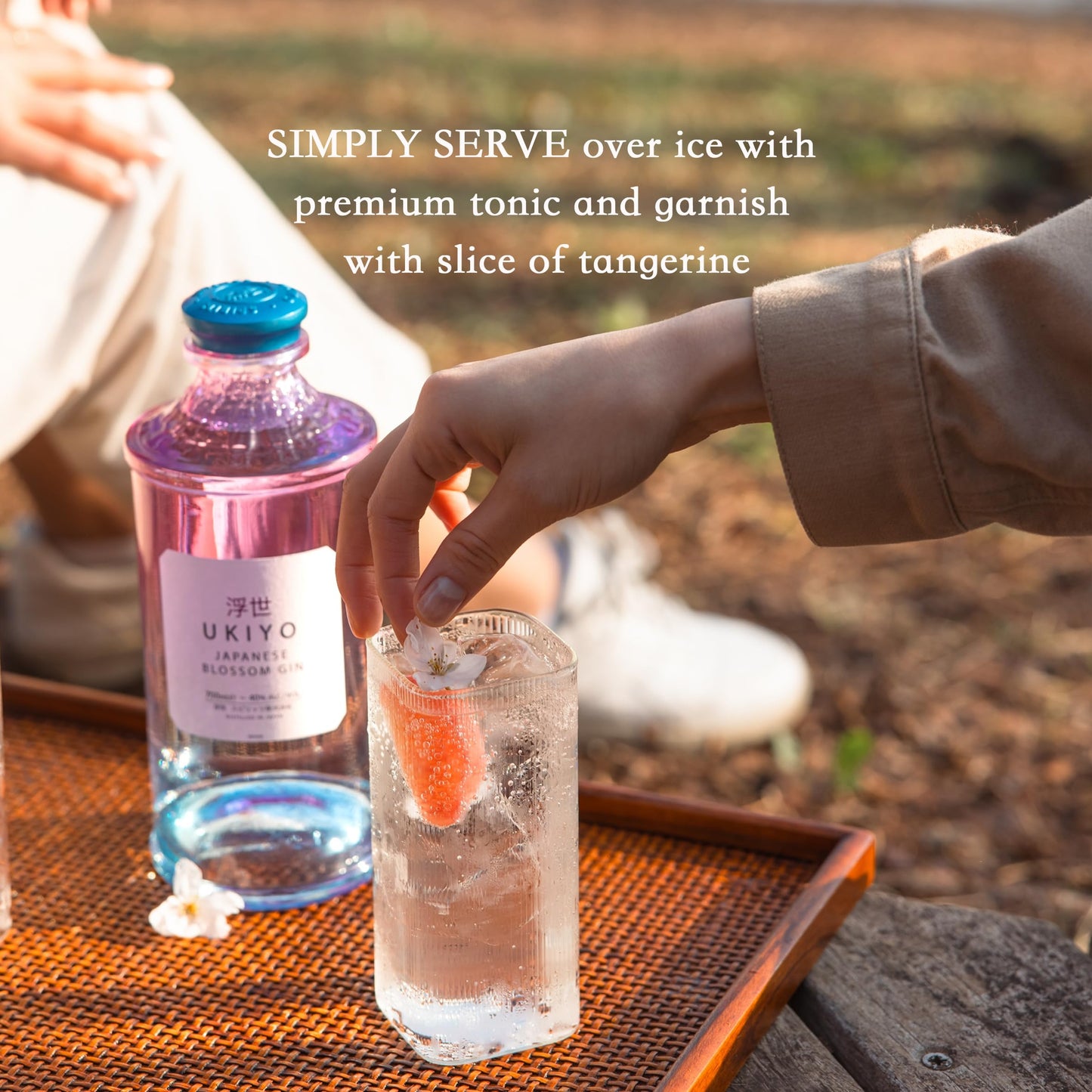 Ukiyo Japanese Blossom Gin 40% Vol. 0,7l