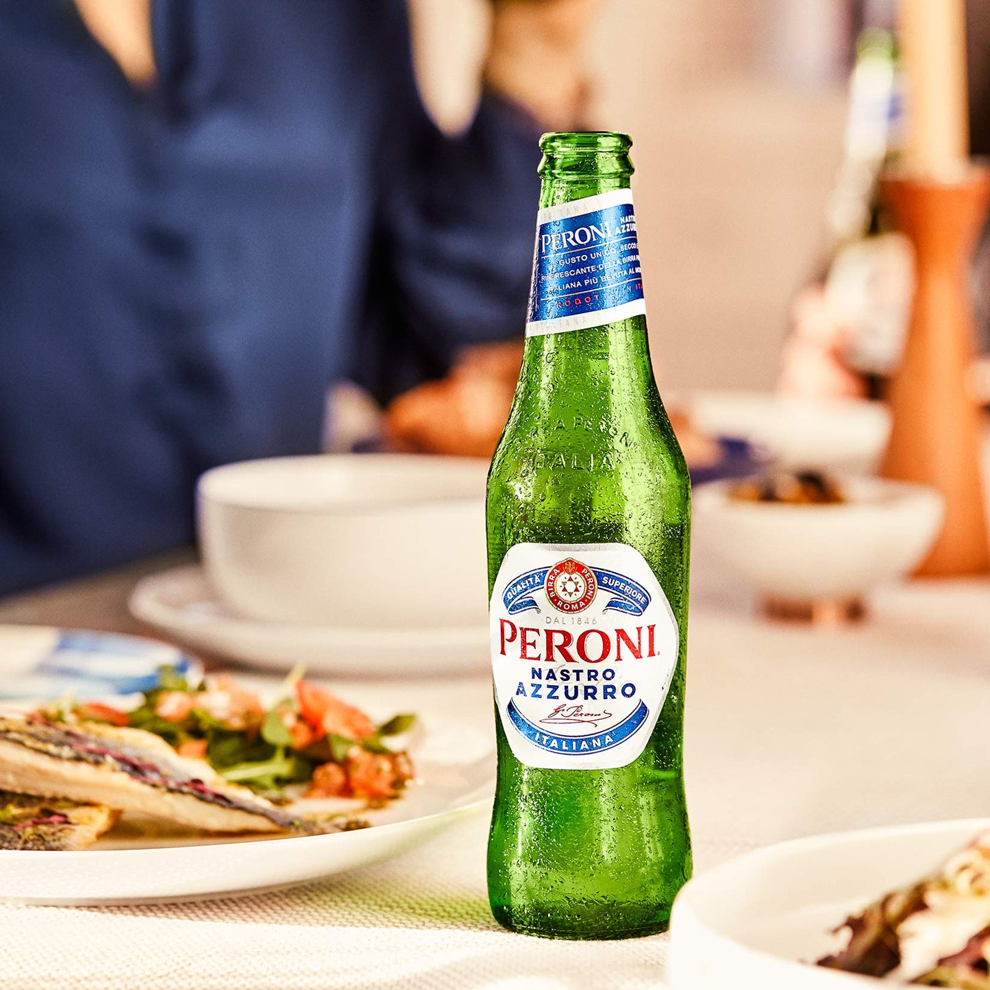 Peroni Bottiglie Lager di Nastro Azzurro, 24 x 330 ml