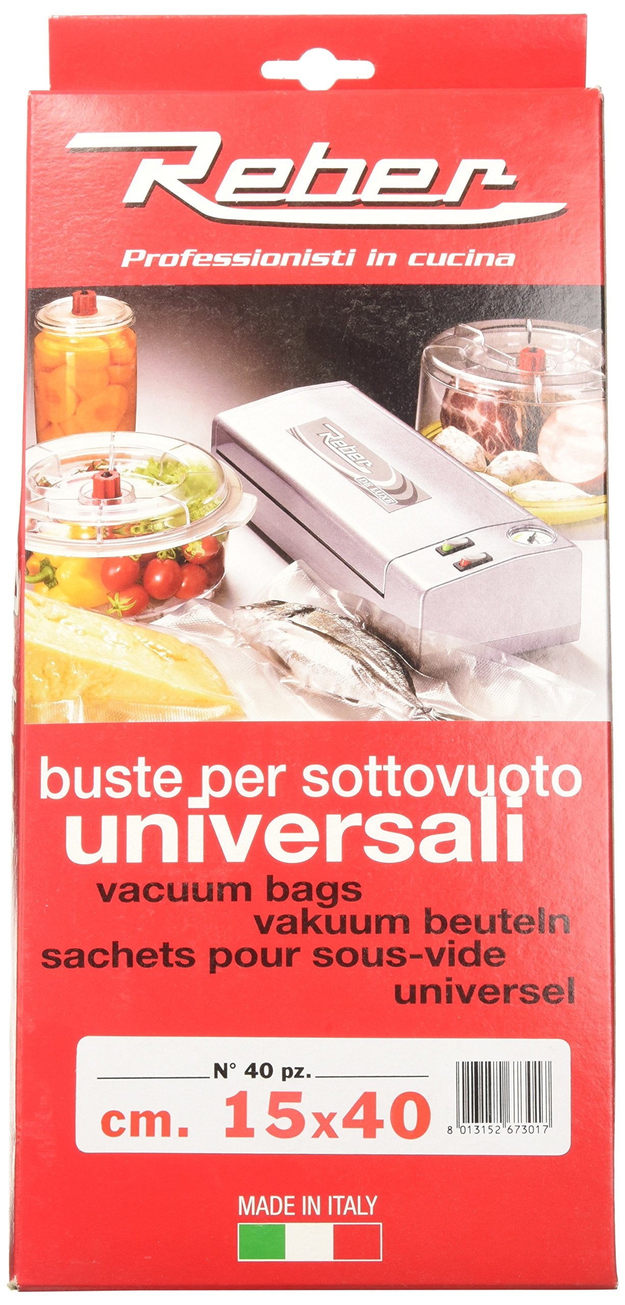 Reber Sacchetti Pretagliati Per Sottovuoto