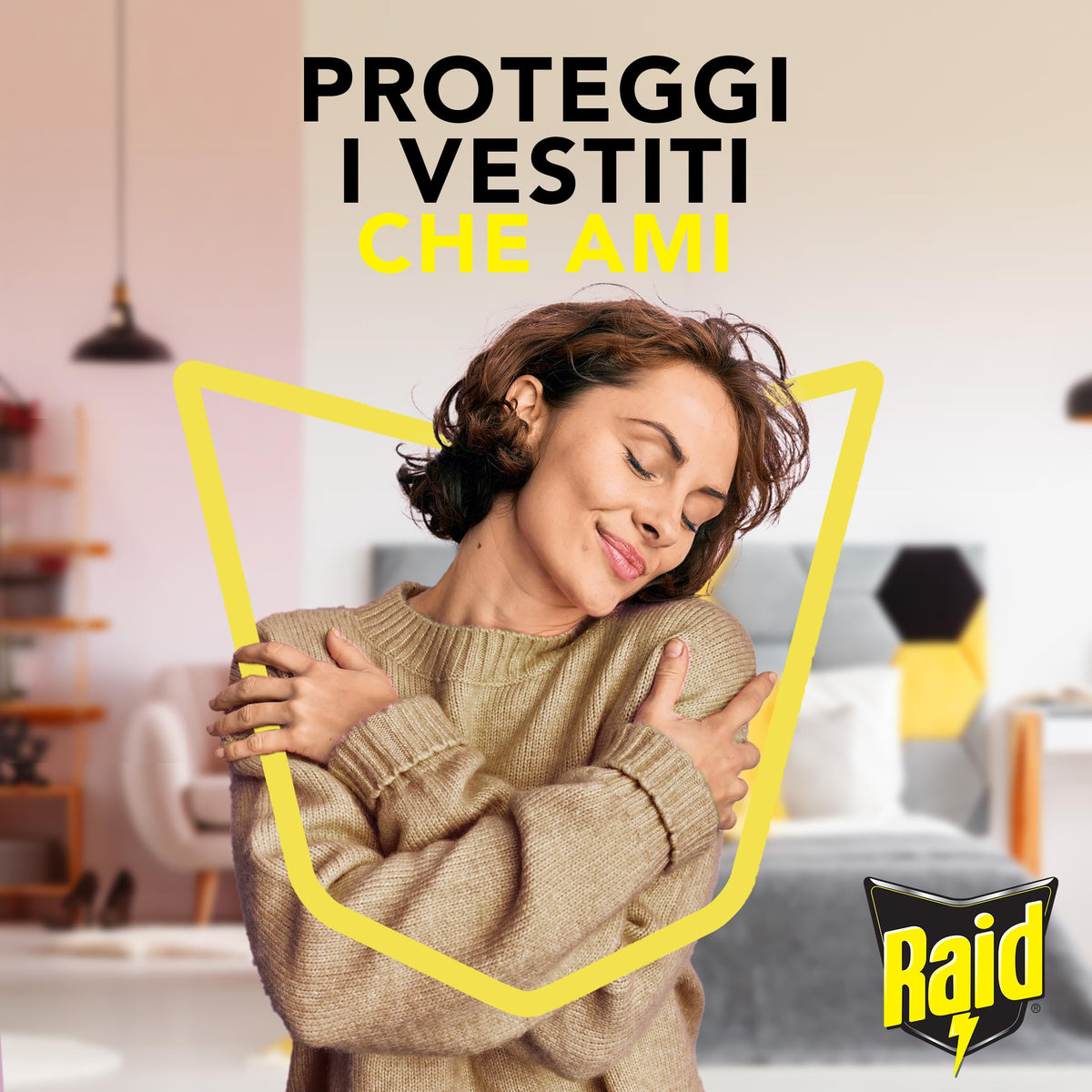 Raid Anti Tarme Gel Vestiti, Per Capi Piacevolmente Profumati, Fragranza al Cedro, 2 Pezzi