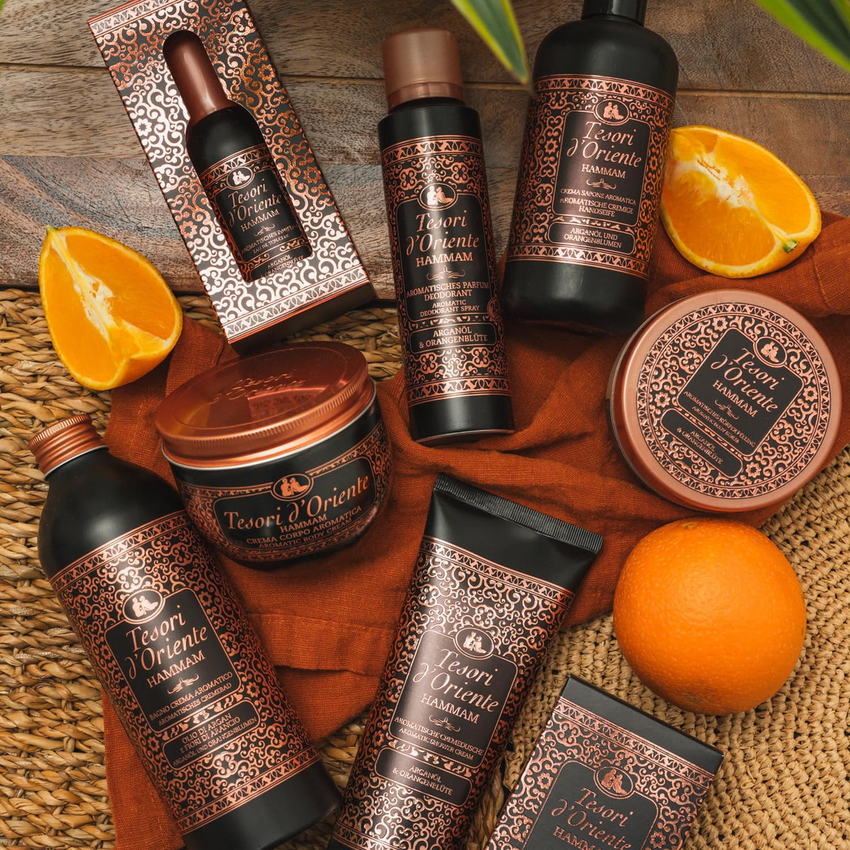 Tesori d'Oriente | Scrub corpo 'Hammam' | esfoliazione corpo aromatico | Rituali benessere per corpo e sensi | 300 ml