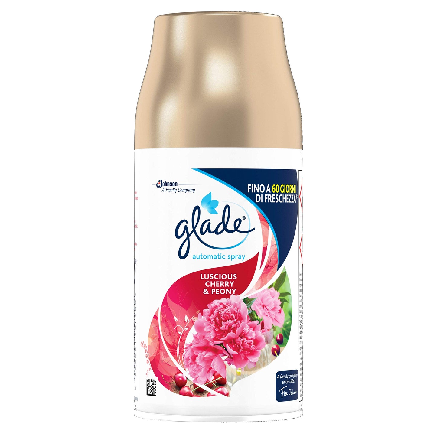 Glade Automatic Spray Ricarica, Deodorante per Ambiente, Fragranza Luscious Cherry e Peony, Confezione da 1 x 269 ml