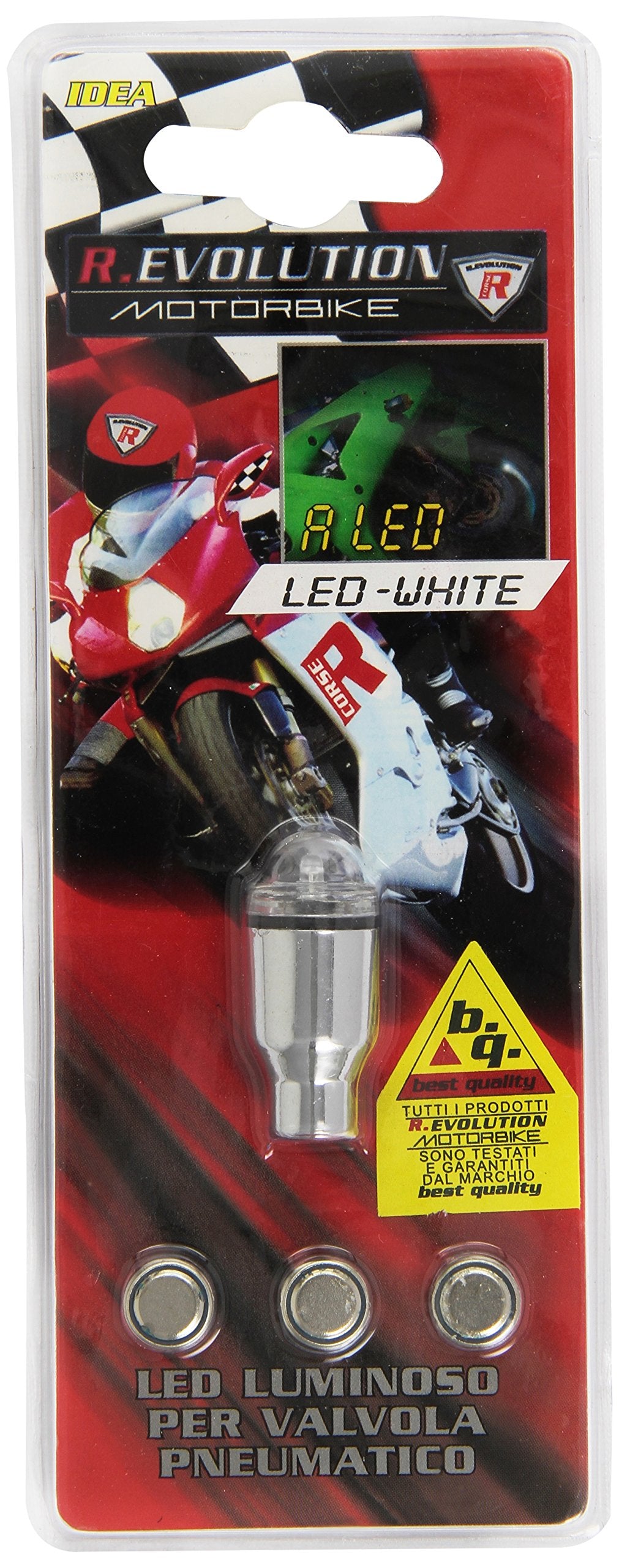 Bottari 60131 Coprivalvole Pneumatici LED, Rosso