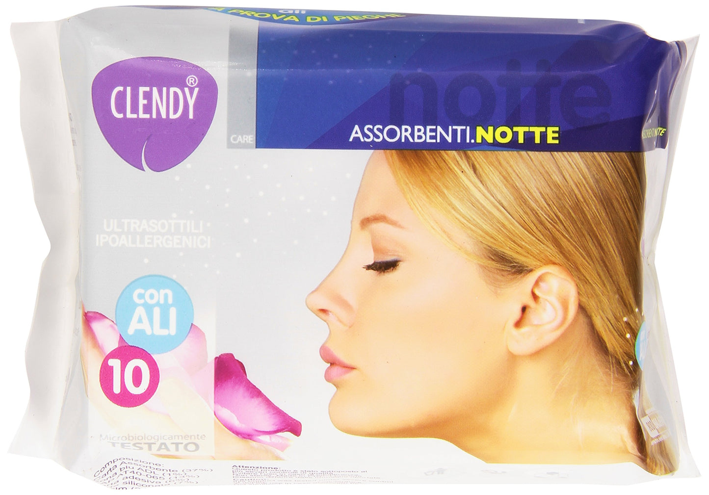 Clendy - Assorbenti Notte, Con Ali - 10 Pezzi