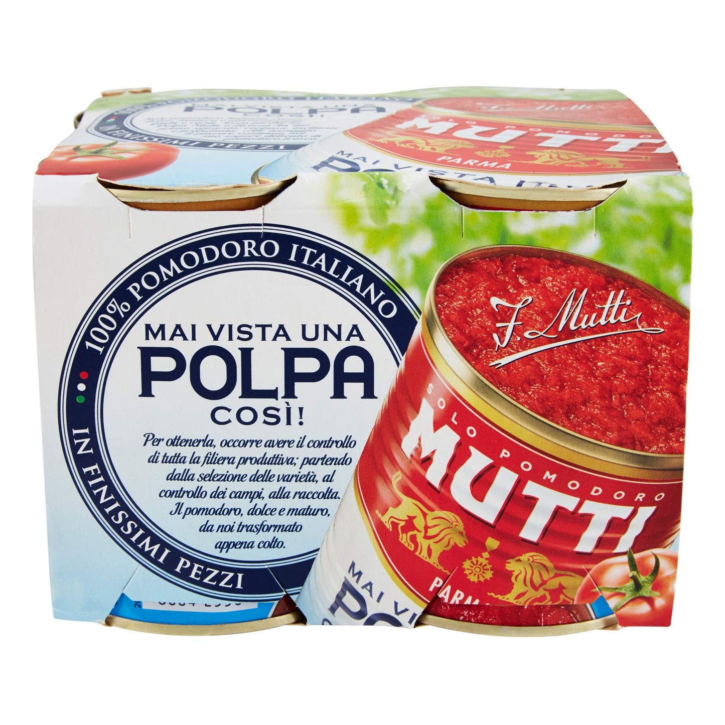 Mutti Polpa Di Pomodoro Scatola, 4x400g