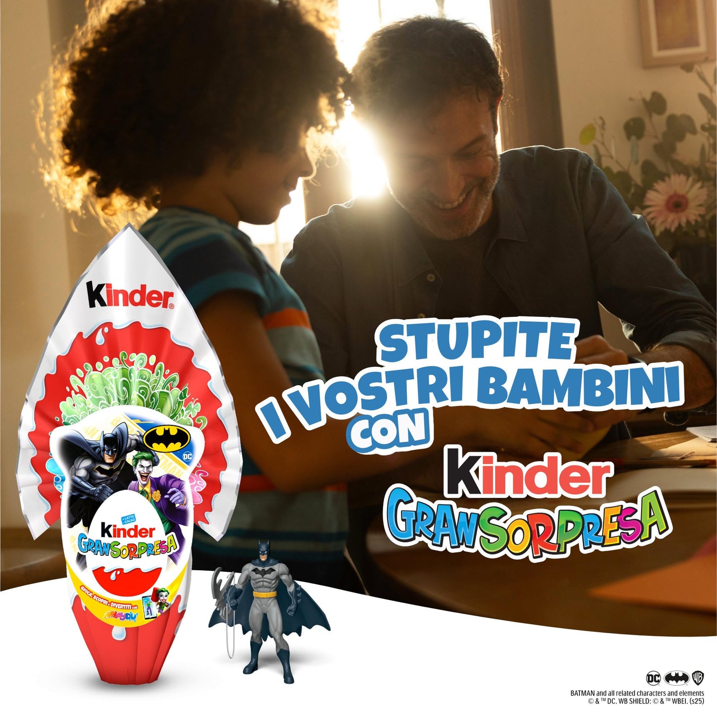 Kinder GranSorpresa Batman - Uovo di Pasqua Kinder 2025, Finissimo Cioccolato al Latte con Sorpresa Batman, Idea Regalo Pasqua, 150 Grammi