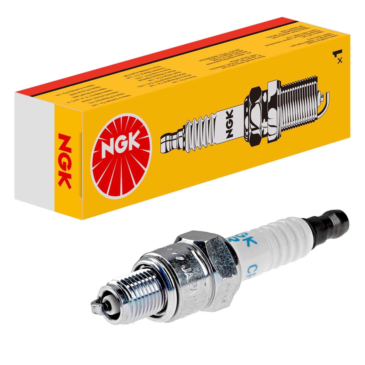 Candela di accensione NGK CR4HSB, 4695 | Yellow Box | 1 pezzo