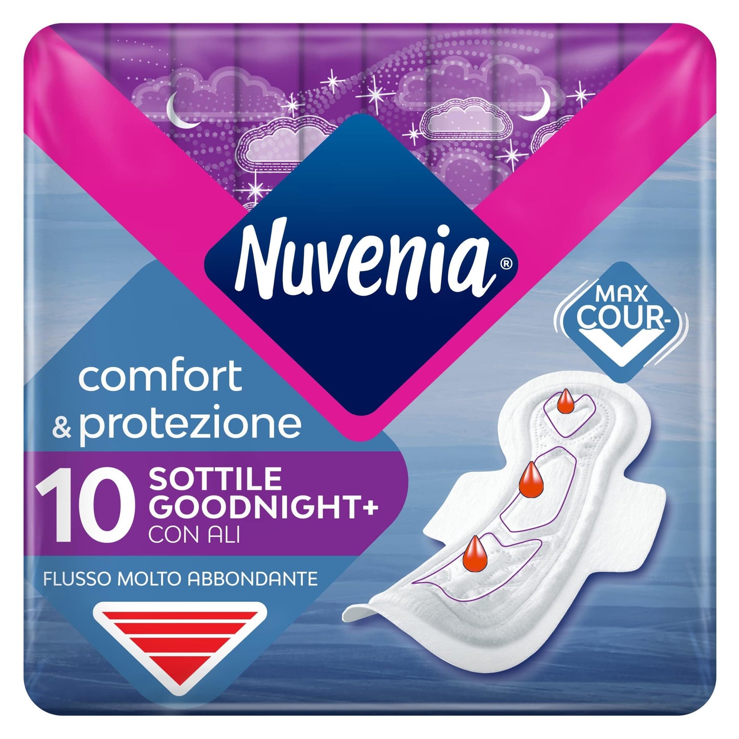Nuvenia Assorbenti Notte con ali da 10 pezzi