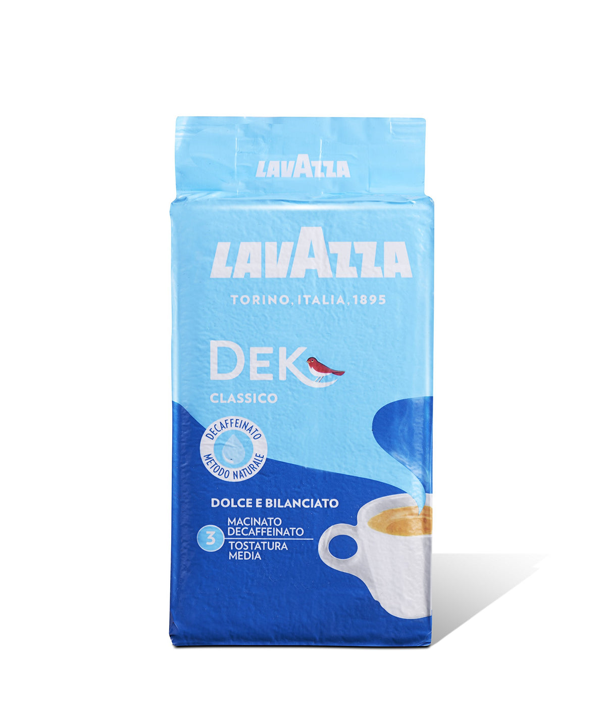 Lavazza Caffè Macinato Decaffeinato Dek Classico - 1 confezione da 250 grammi