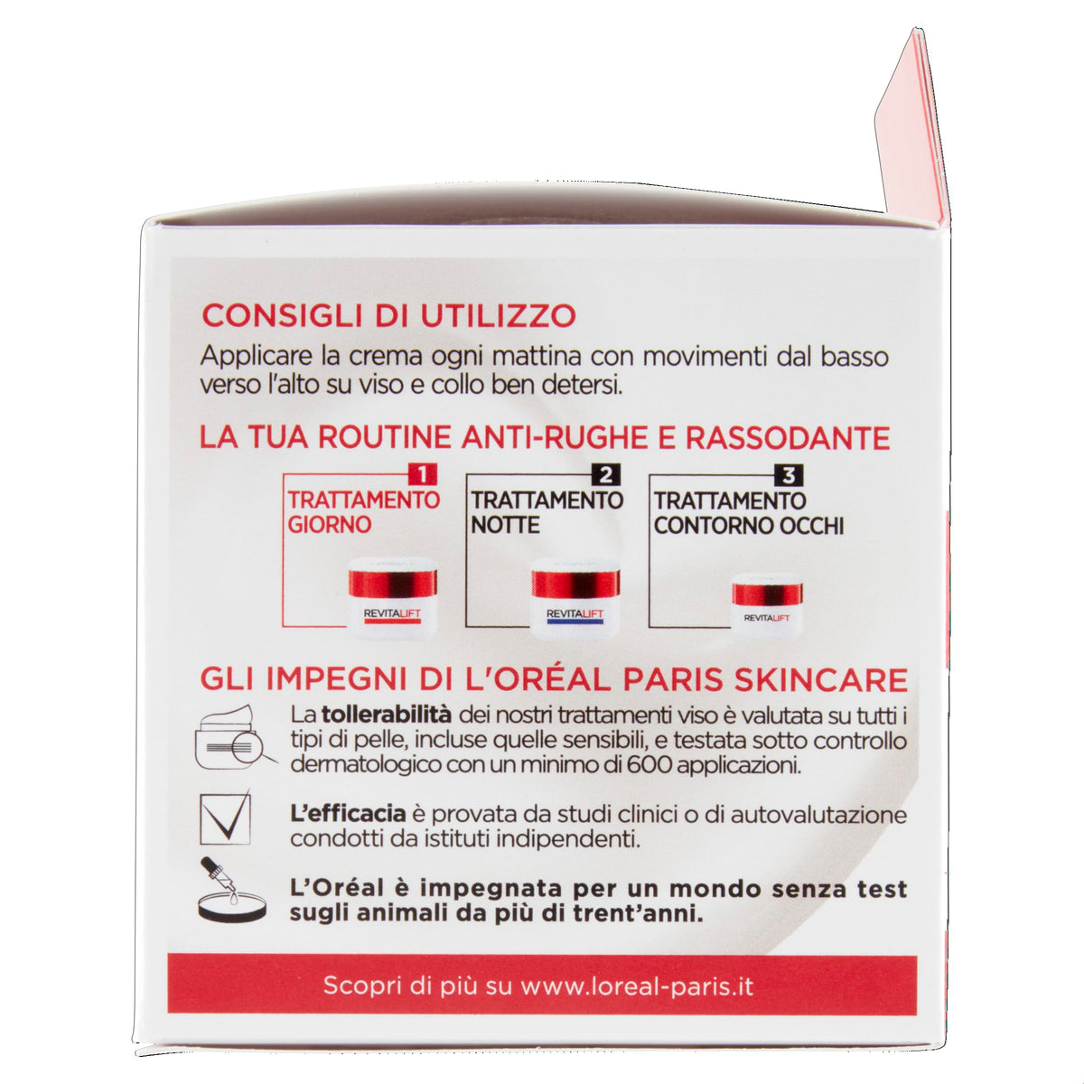 L'Oréal Paris Crema Viso Giorno Revitalift, Azione Antirughe Extra-Rassodante con Pro-Retinolo Avanzato, 50 ml