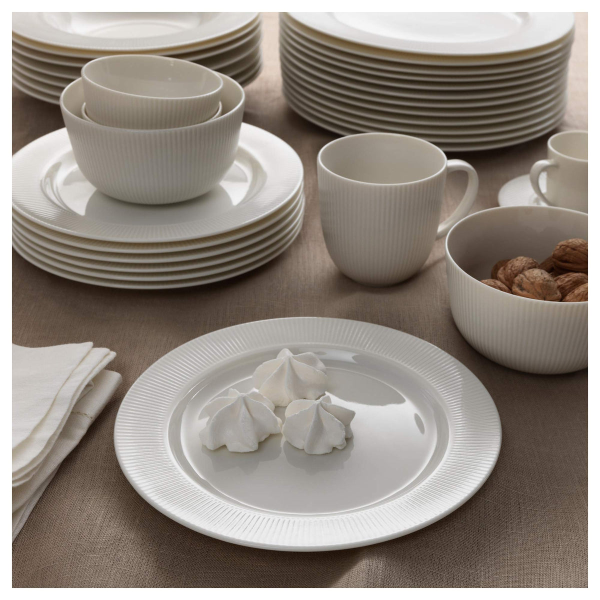 IKEA OFANTLIGT Ciotola, 13 cm, Bianco - Porcellana, Moderno, Ciotola, 0,5 L