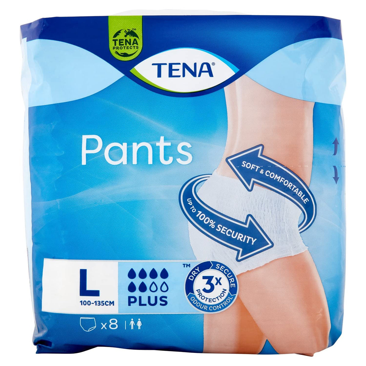 Tena Pants, Taglia L, 8 Pezzi