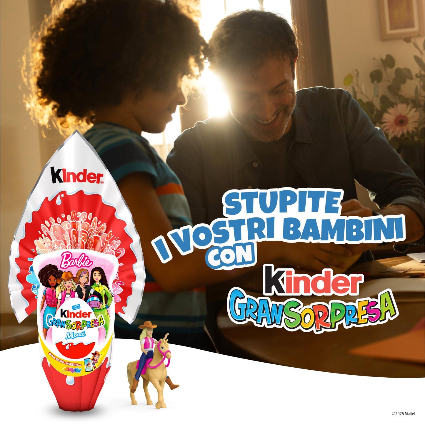 Kinder GranSorpresa Barbie - Uovo di Pasqua Kinder, 220 Grammi