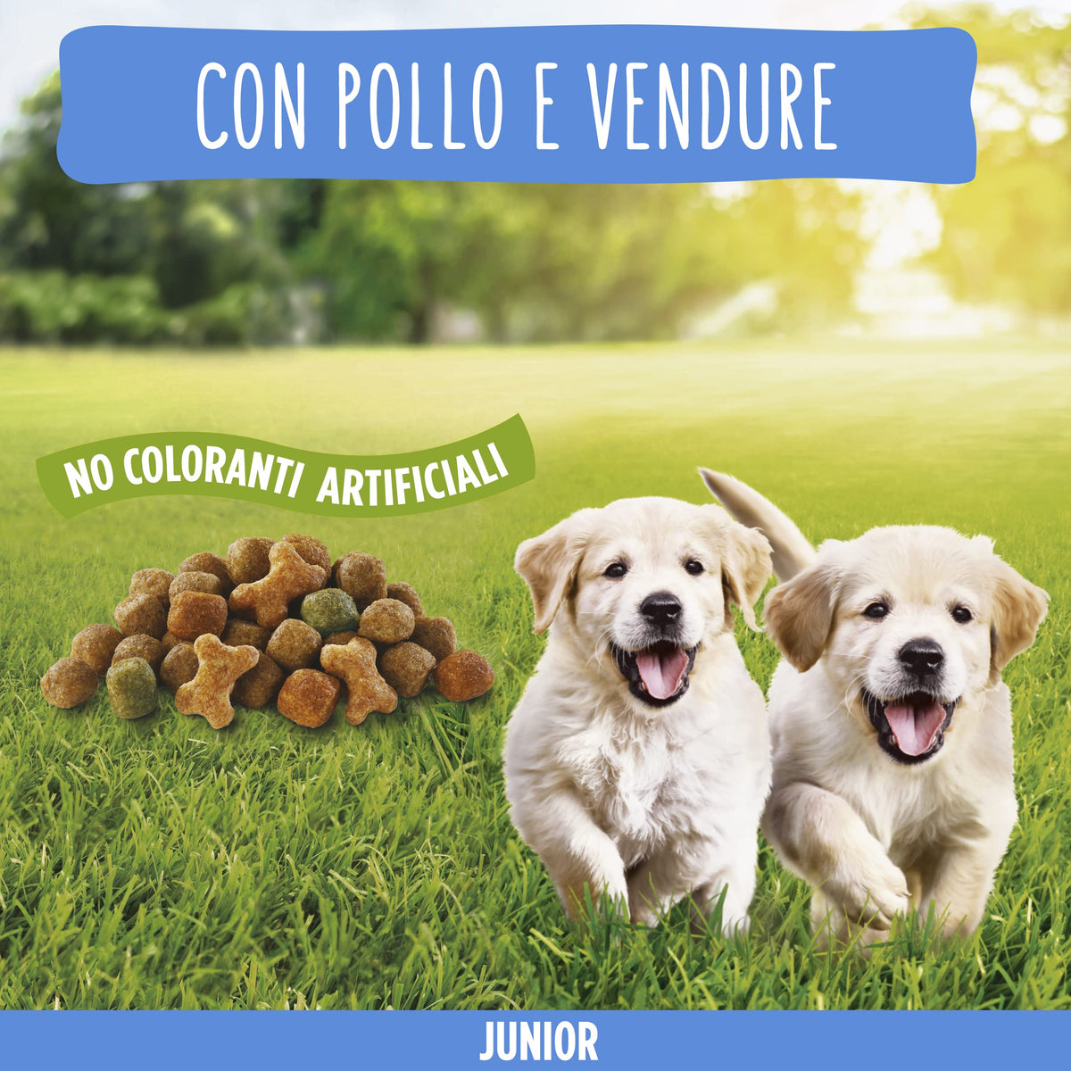 PURINA FRISKIES 5 Promesse Junior Crocchette per Cani Cuccioli con Pollo e Verdure 6 Sacchi da 1.5kg