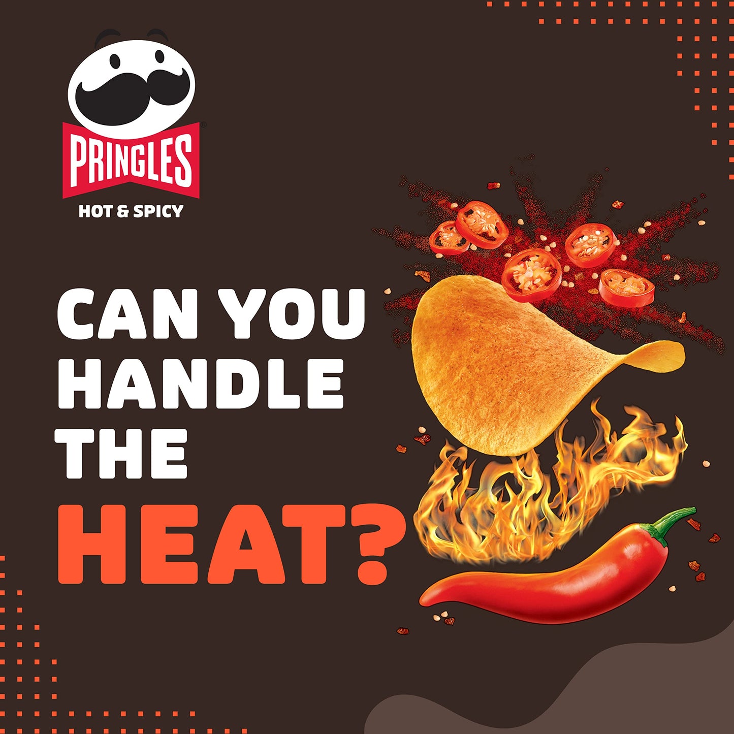 Pringles Hot e Spicy, 165g