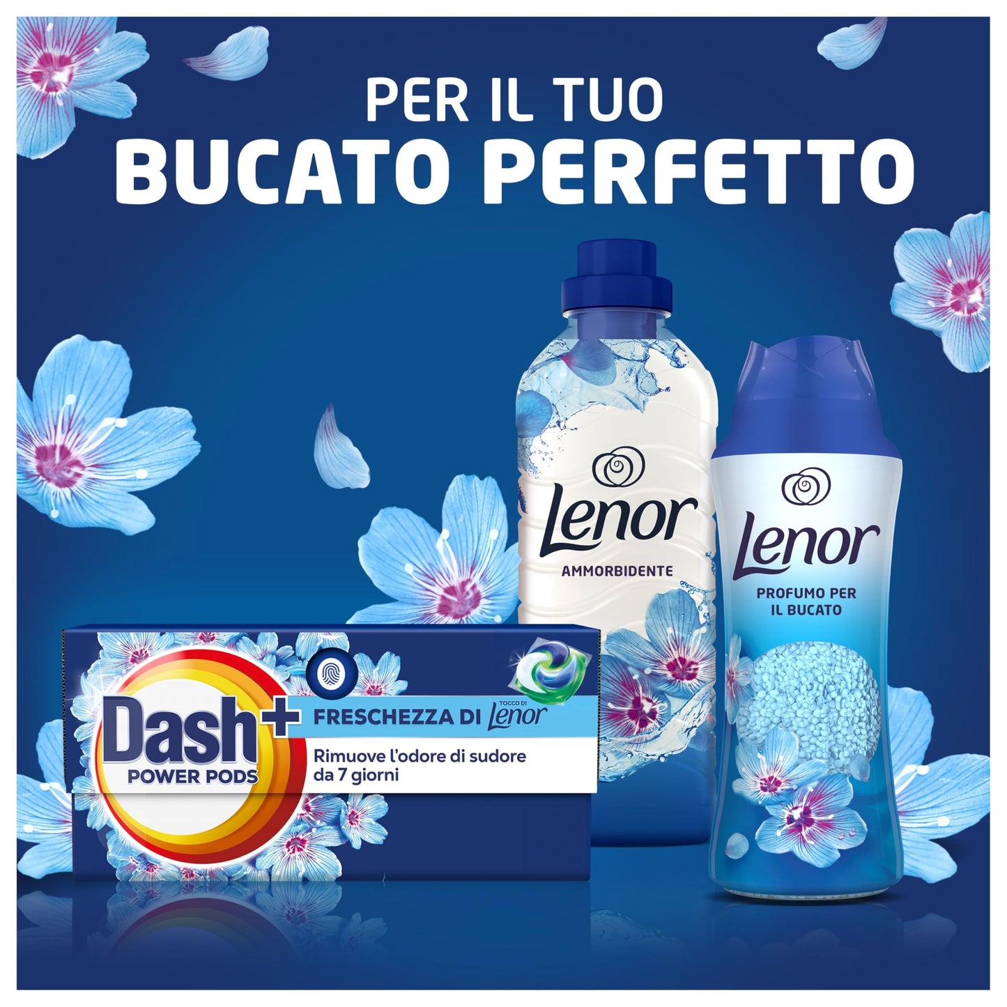 Dash Power Pods Detersivo Lavatrice In Capsule, Freschezza Di Lenor, 88 Lavaggi (2x44), Risveglio Primaverile rimuove addirittura gli odori di sudore vecchi di 7 giorni, per una pulizia impeccabile