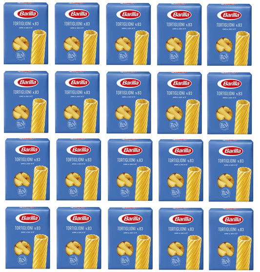 Barilla 20 x Tortiglioni No. 83 Italian Pasta 500 g Confezione