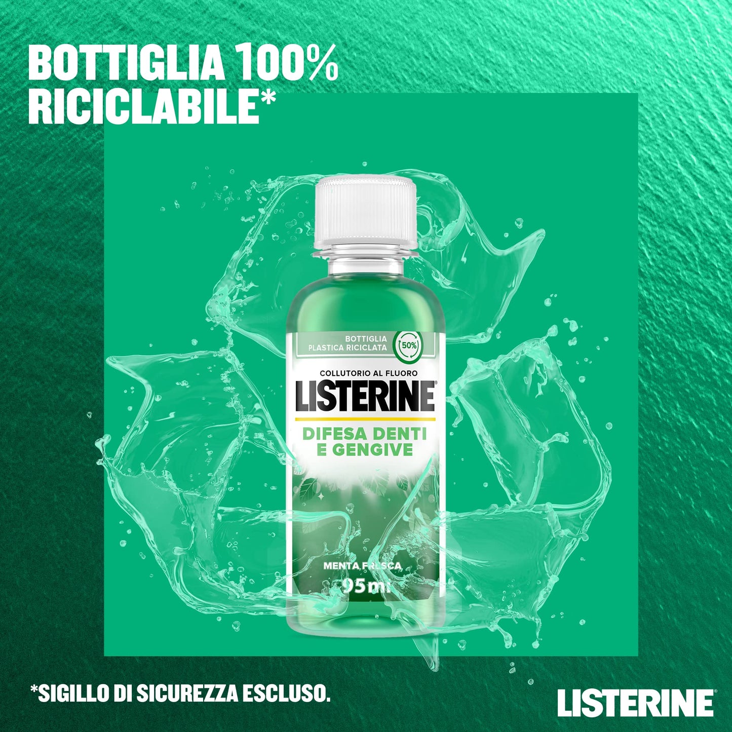 Listerine Colluttorio, Difesa Denti e Gengive, 12 x 95ml
