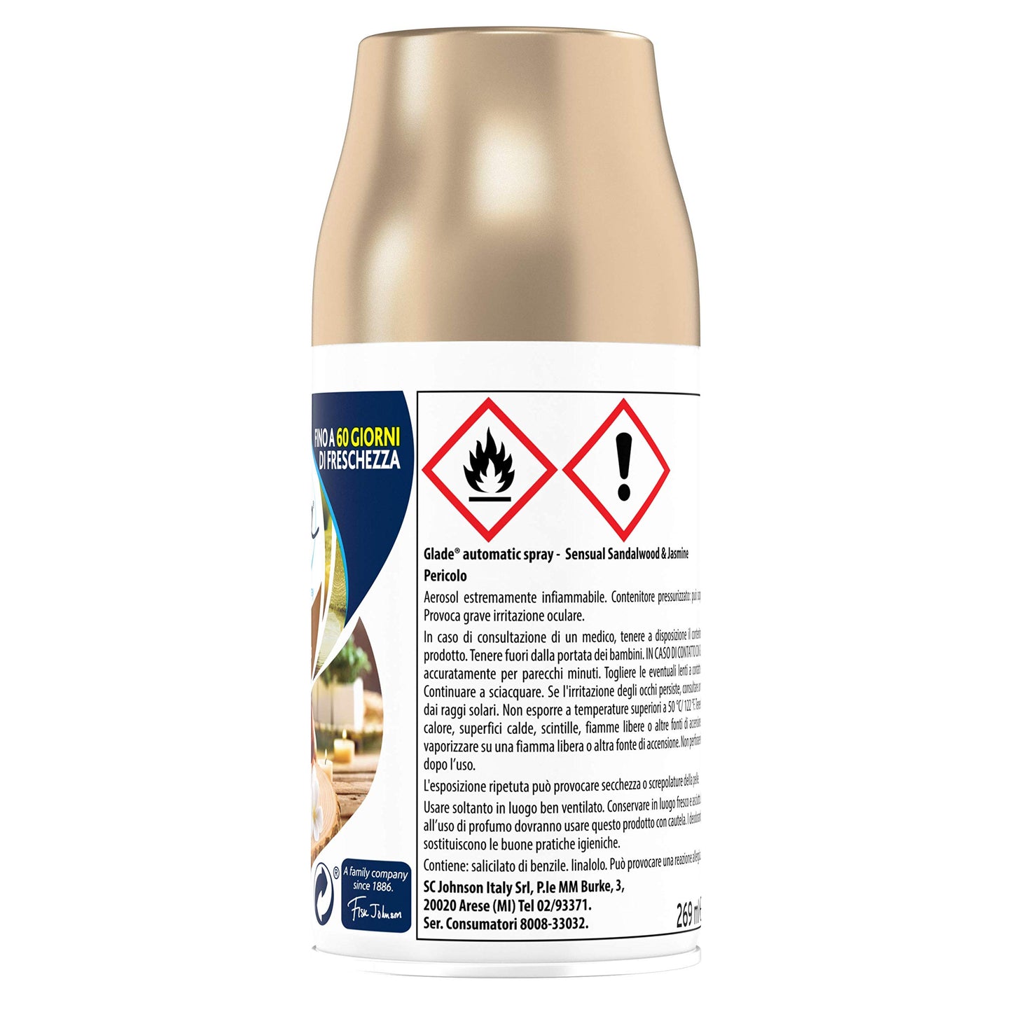 Glade Automatic Spray Ricarica - Sensual Sandalwood & Jasmine