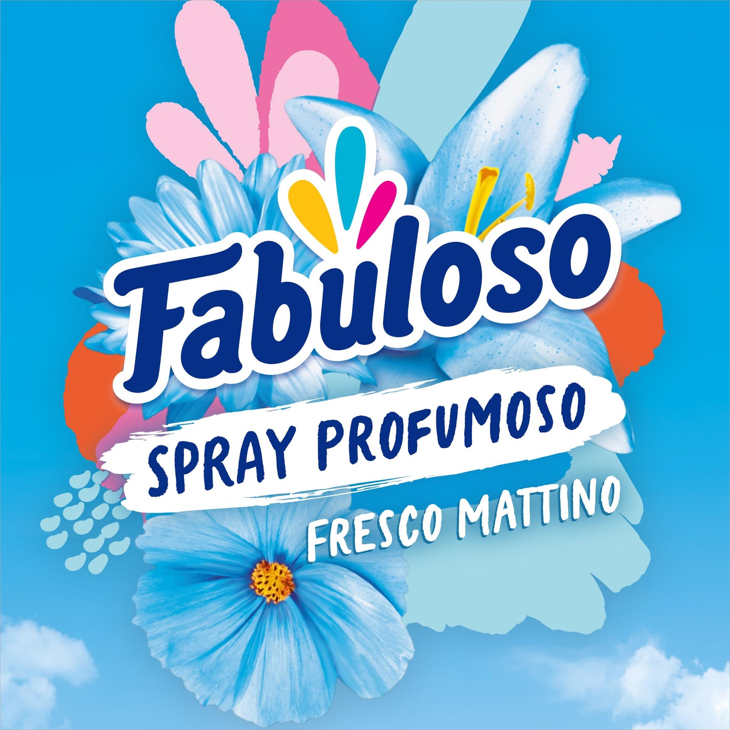 Fabuloso Spray Profumatore per Tessuti Fresco Mattino 2x250ml, Profumatore per Tessuti, Rinfresca i Capi, Spruzzo Sottile e Uniforme, Utilizzabile su Capi e Tessuti Bagnati