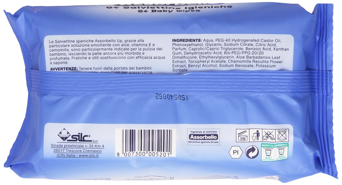Assorbello Up - Salviettine Igieniche, Per Bambini - 64 Pezzi
