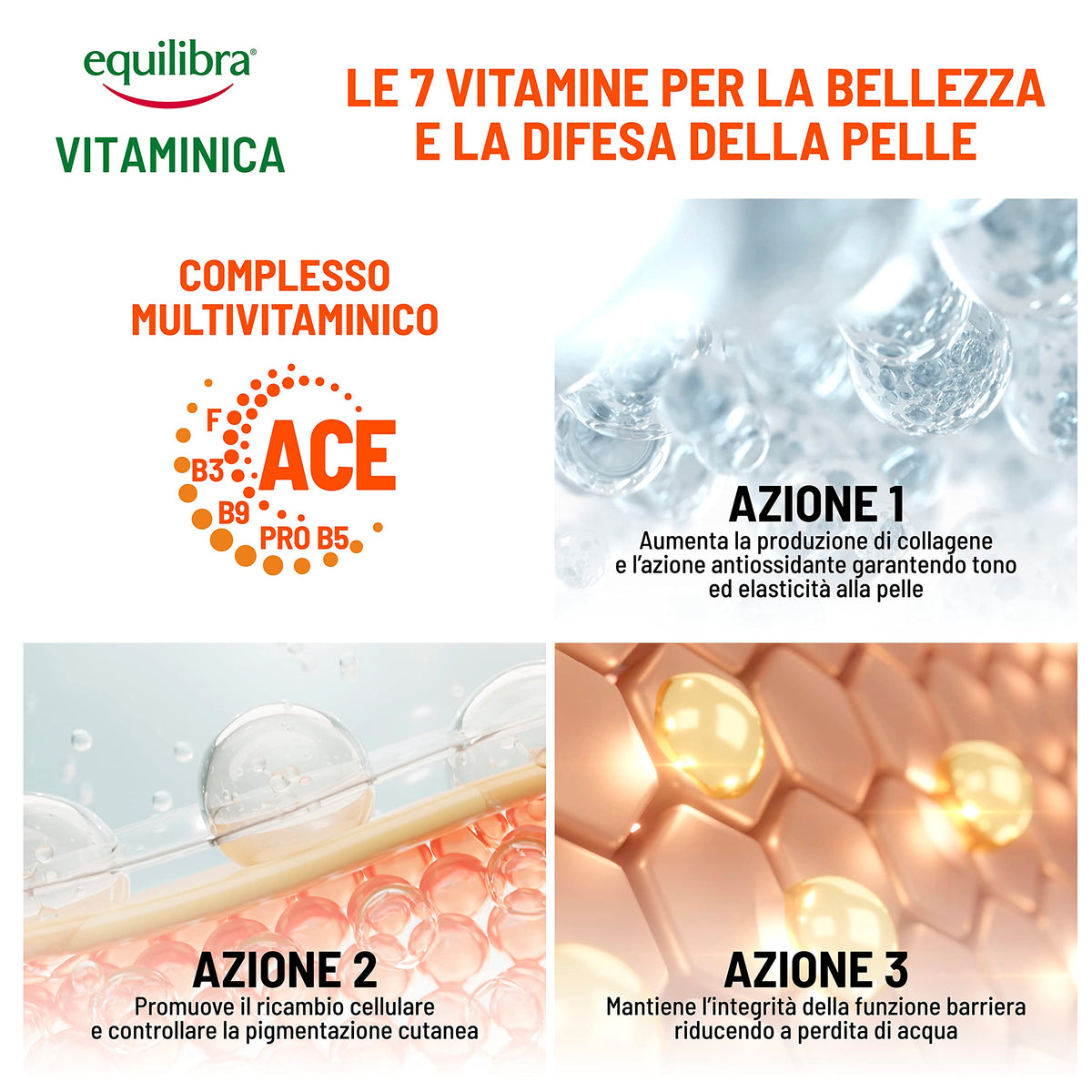 Equilibra Viso, Vitaminica, Crema Fattore Difesa, con Complesso Multivitaminico, Oli di Carota e Mango, Estratto del Litchi, Difende e Protegge la Viso 365 Giorni L'anno, 75 ml