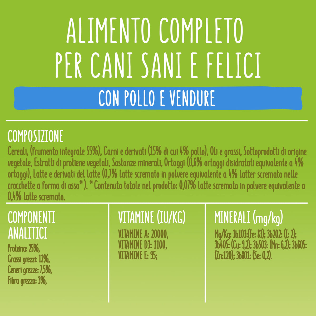 PURINA FRISKIES 5 Promesse Junior Crocchette per Cani Cuccioli con Pollo e Verdure 6 Sacchi da 1.5kg