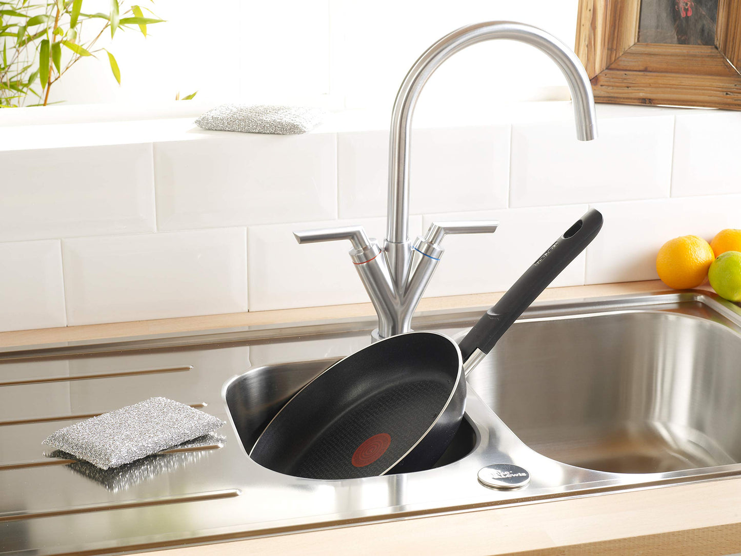 Spontex Brillant – Tampone di pulizia per superfici delicate, kratzfrei ed estremamente lunga durata