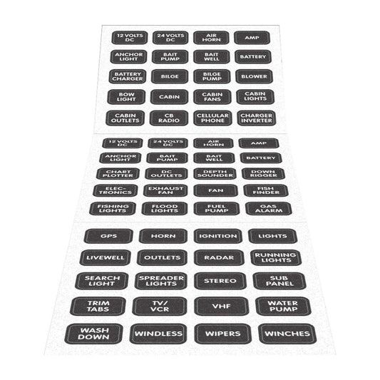 ETIQUETAS PANEL FONDO NEGRO