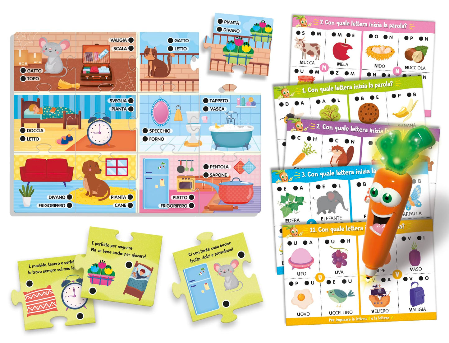 Liscianigiochi - Carotina Gli Utilissimi Penna Parlante Alfabeto Interattivo