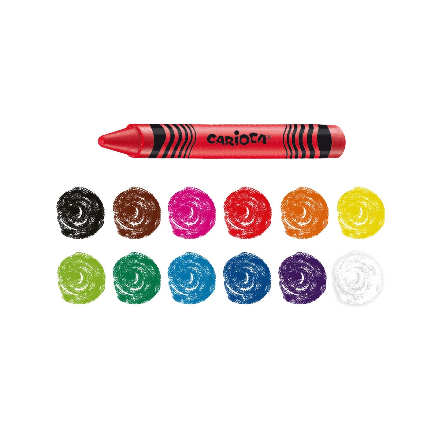 Carioca Pastelli a Cera Lavabili, 12 Pezzi, C4742365