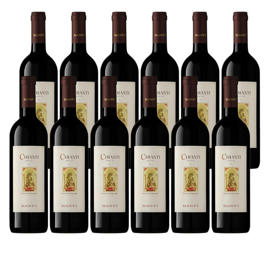 Banfi | Vino Rosso Chianti Classico DOCG | Mezza Bottiglia - Annata 2023 | Confezione da 12 Bottiglie da 37,5cl