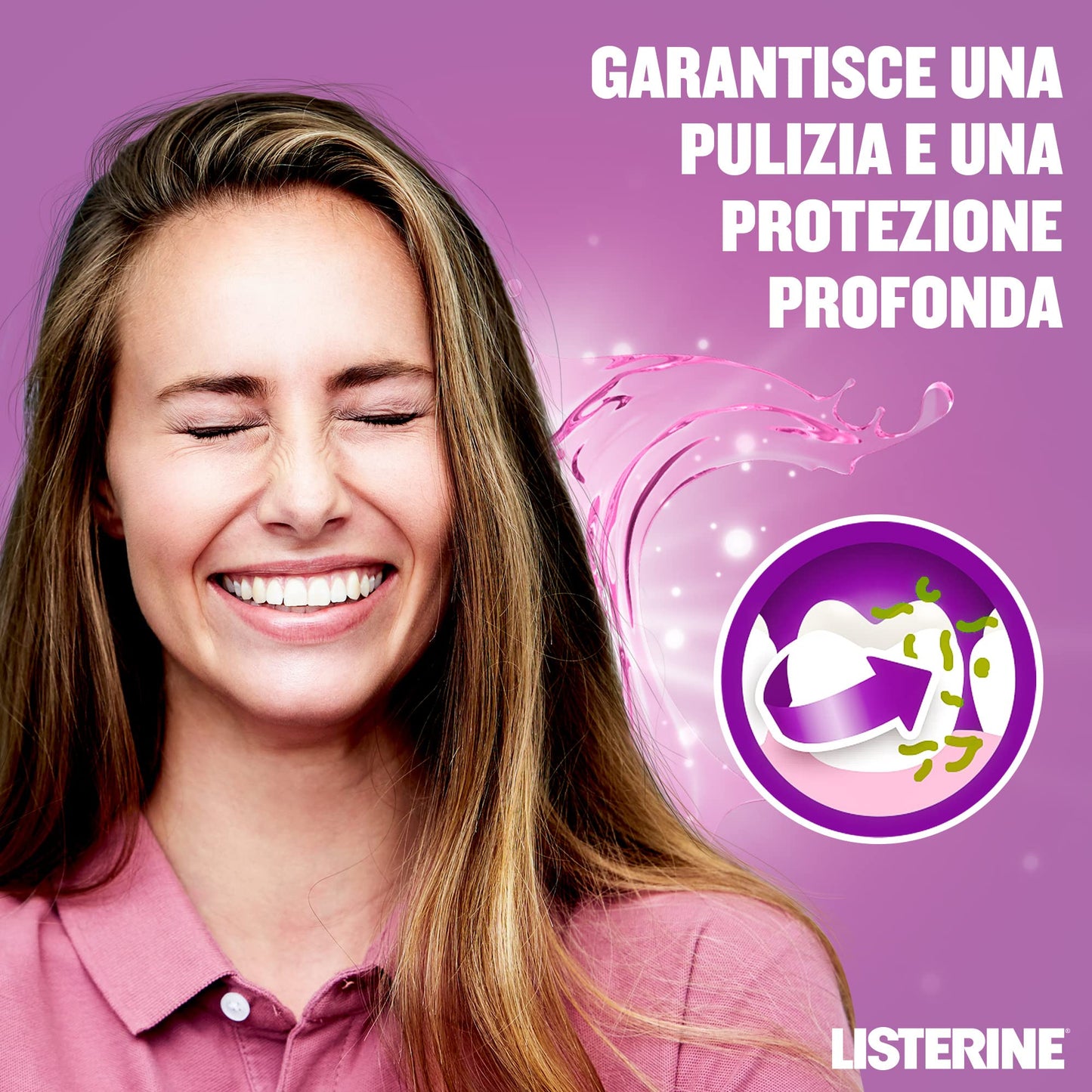 LISTERINE Collutorio, Total Care, Gusto Delicato, 6 Benefici in 1, Menta Delicata, Zero Alcol, Alito fresco - 2 x 1 L