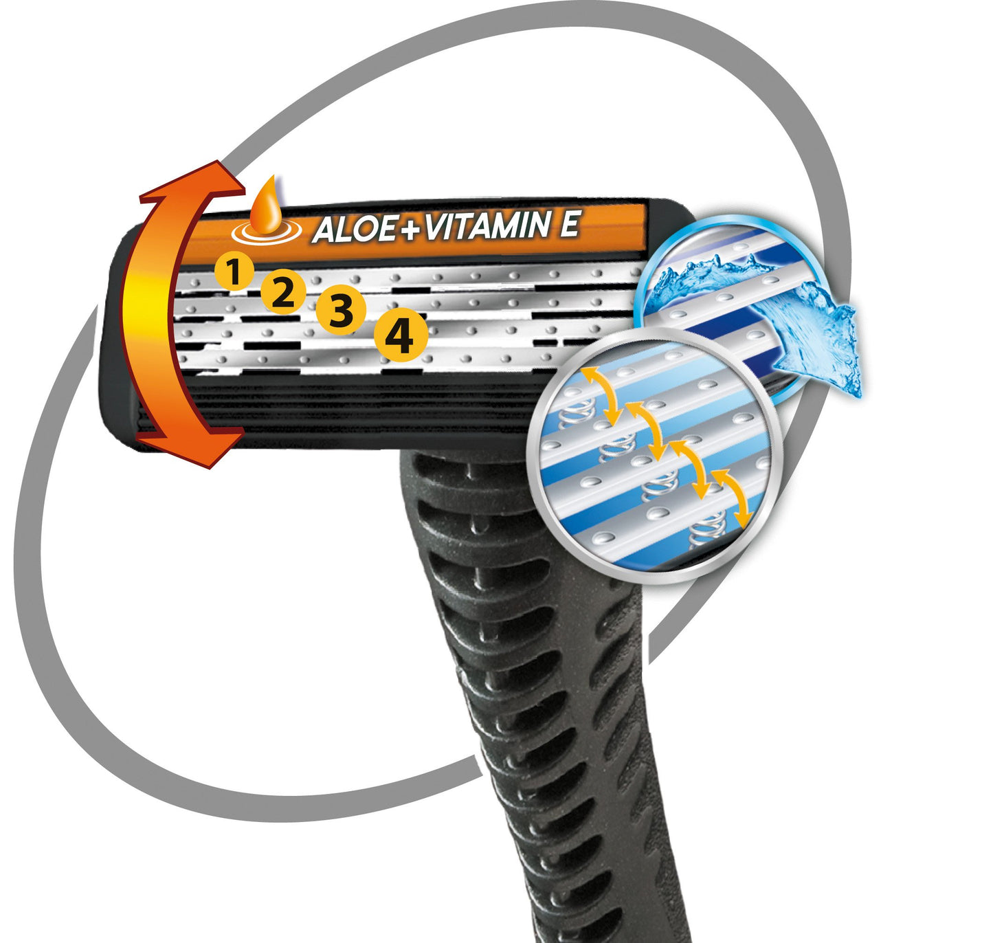 Bic Rasoio Flex, 4 rasoi