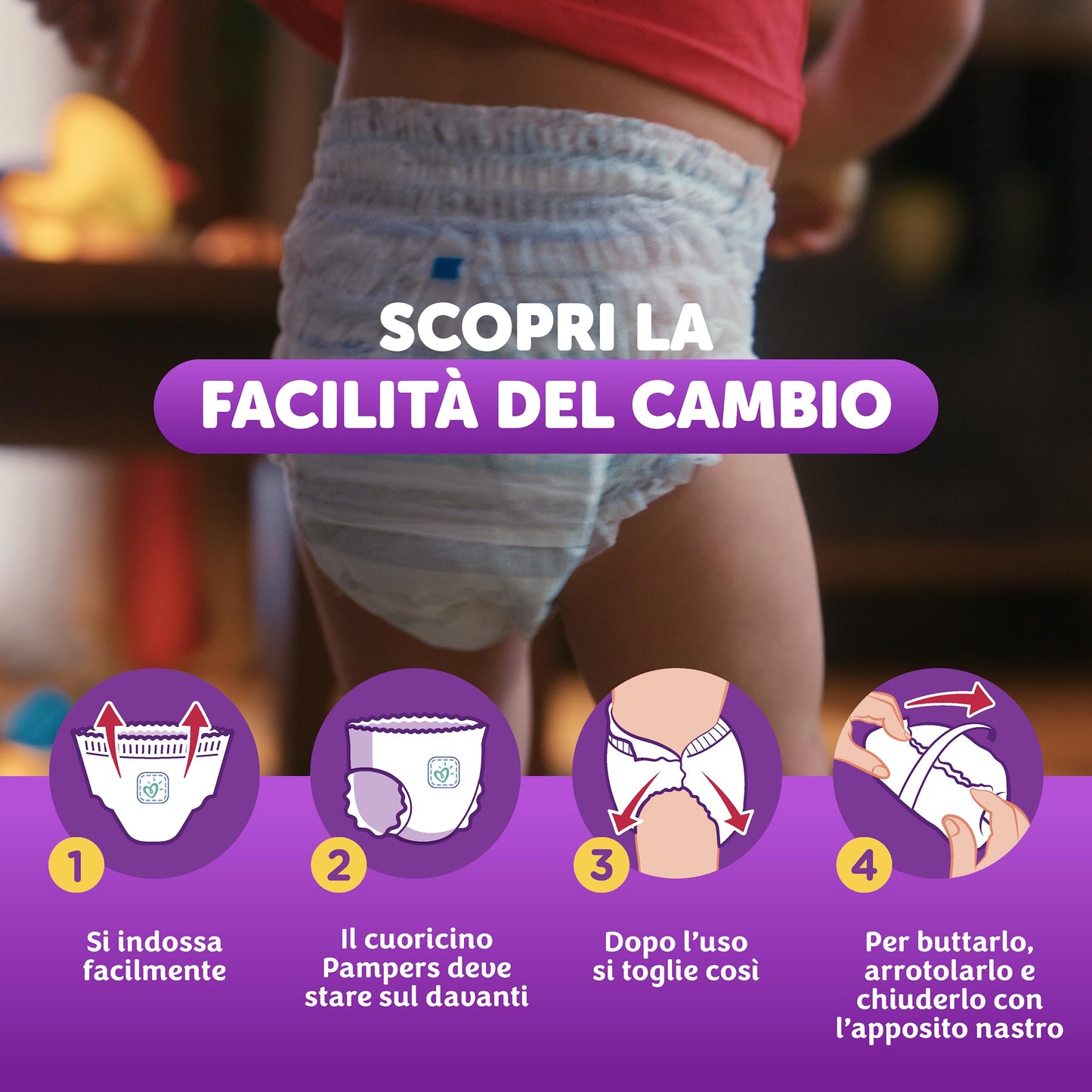 Pampers Progressi Mutandino Maxi, Pacco Doppio, Taglia 4 (8-15 kg), 38 Pannolini