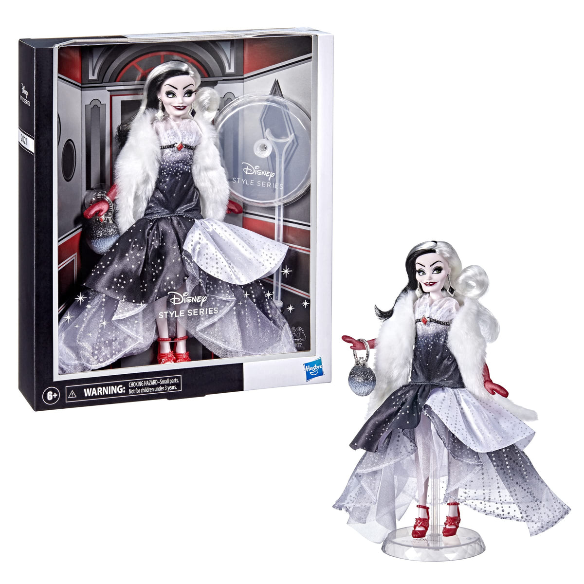 Disney Villains Style Series Cruella De Vil, Contemporary Style Fashion Doll, Collectible Toy for Girls 6 Years and Up [Esclusivo Amazon]
