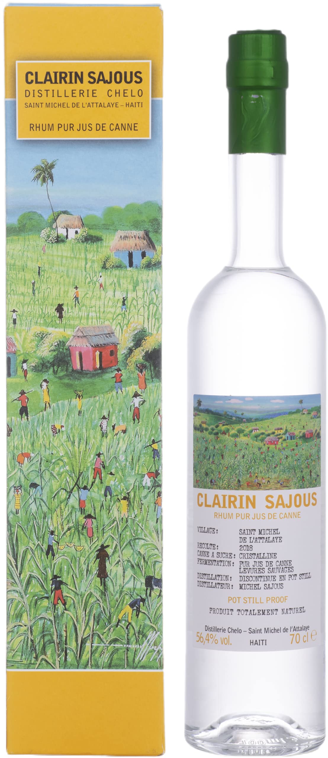 Clairin Sajous Rum 56,4% Vol. 0,7l in Giftbox