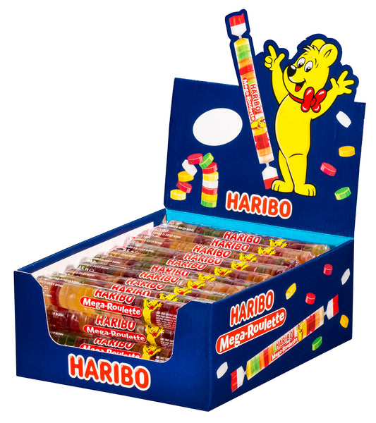 Haribo Mega Roulette Frutta - 40 pacchetti da 45g