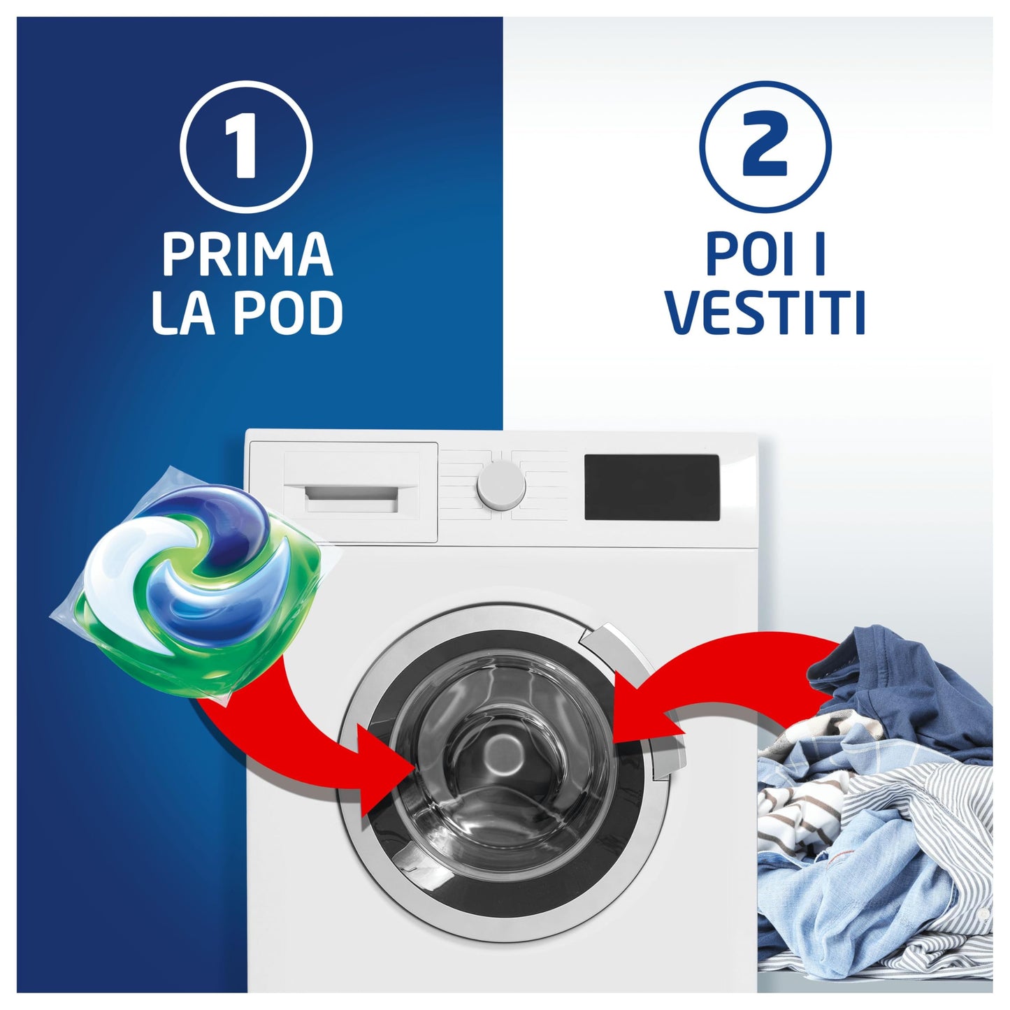 Dash Power Pods Detersivo Lavatrice In Capsule, Freschezza Di Lenor, 88 Lavaggi (2x44), Risveglio Primaverile rimuove addirittura gli odori di sudore vecchi di 7 giorni, per una pulizia impeccabile