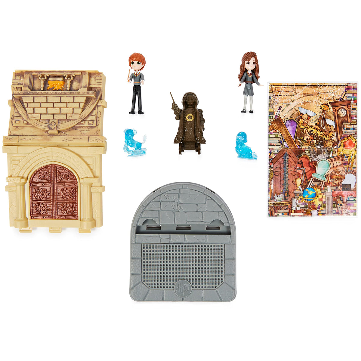 Wizarding World, set Stanza delle Necessità 2 in 1 con 2 bambole articolate e 3 accessori, collezione Harry Potter, giocattoli per bambini dai 5 anni in su