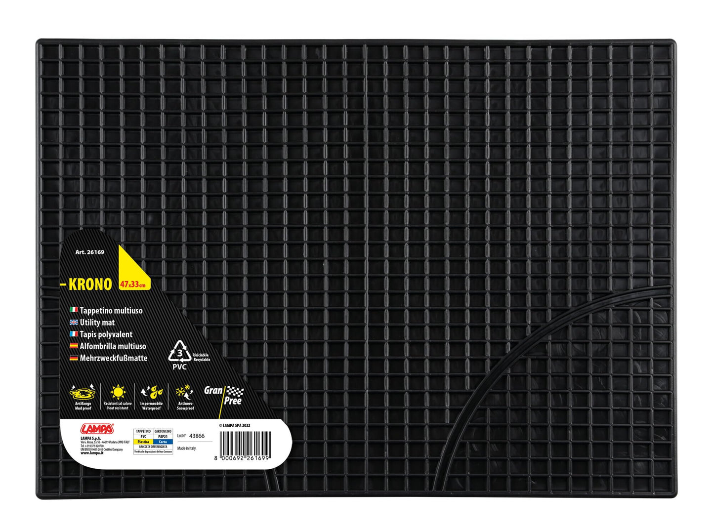 Lampa Gran Pree Krono, tappetino multiuso in PVC