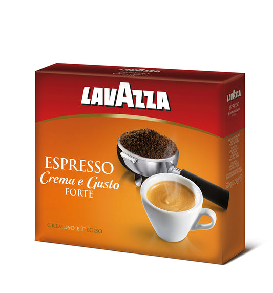 Lavazza Espresso Crema e Gusto Forte Miscela di Caffè - Confezione da 2 Pezzi x 250 gr [500 gr]