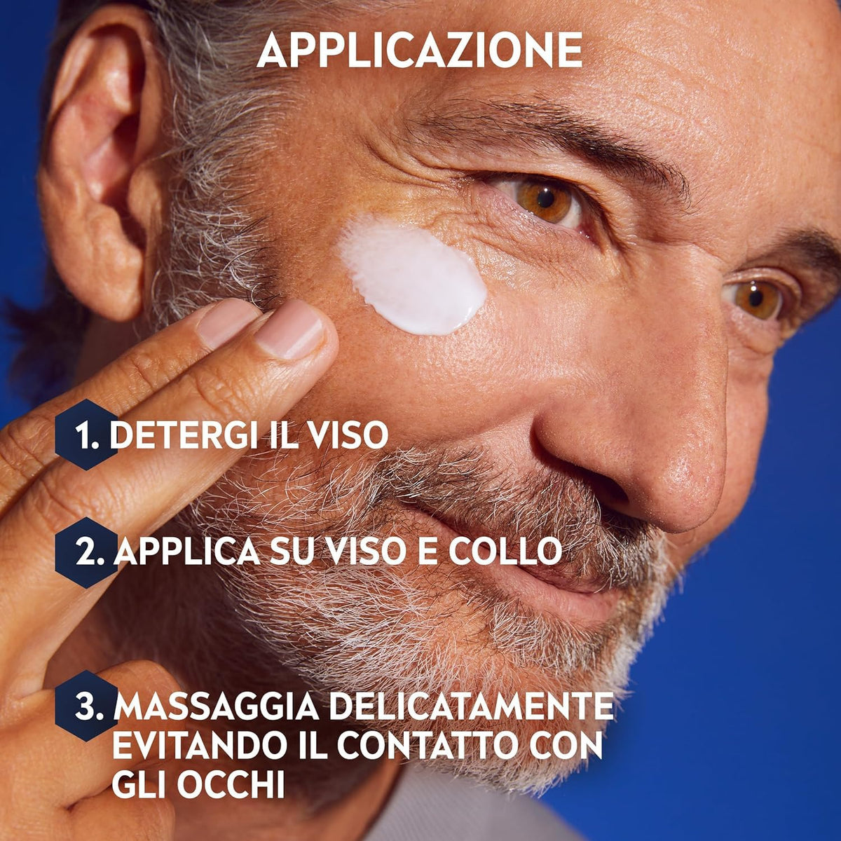 NIVEA MEN Anti-Age Hyaluron Hydro Gel Viso Uomo 50ml, Crema Viso uomo in gel per pelli mature, Crema viso acido ialuronico in gel idratante, rivitalizzante e rinfrescante