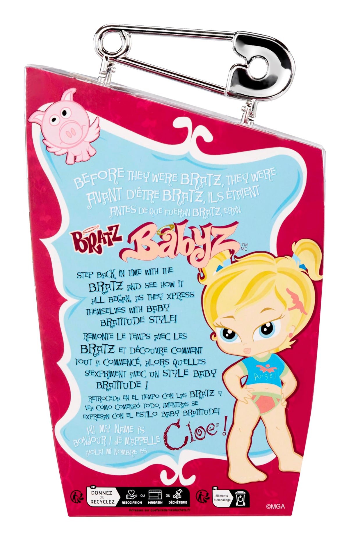 Bratz Babyz - Bambola Alla Moda da Collezione - Meygan - Con Abiti Veri e Animale Domestico - Giocattolo per Bambini