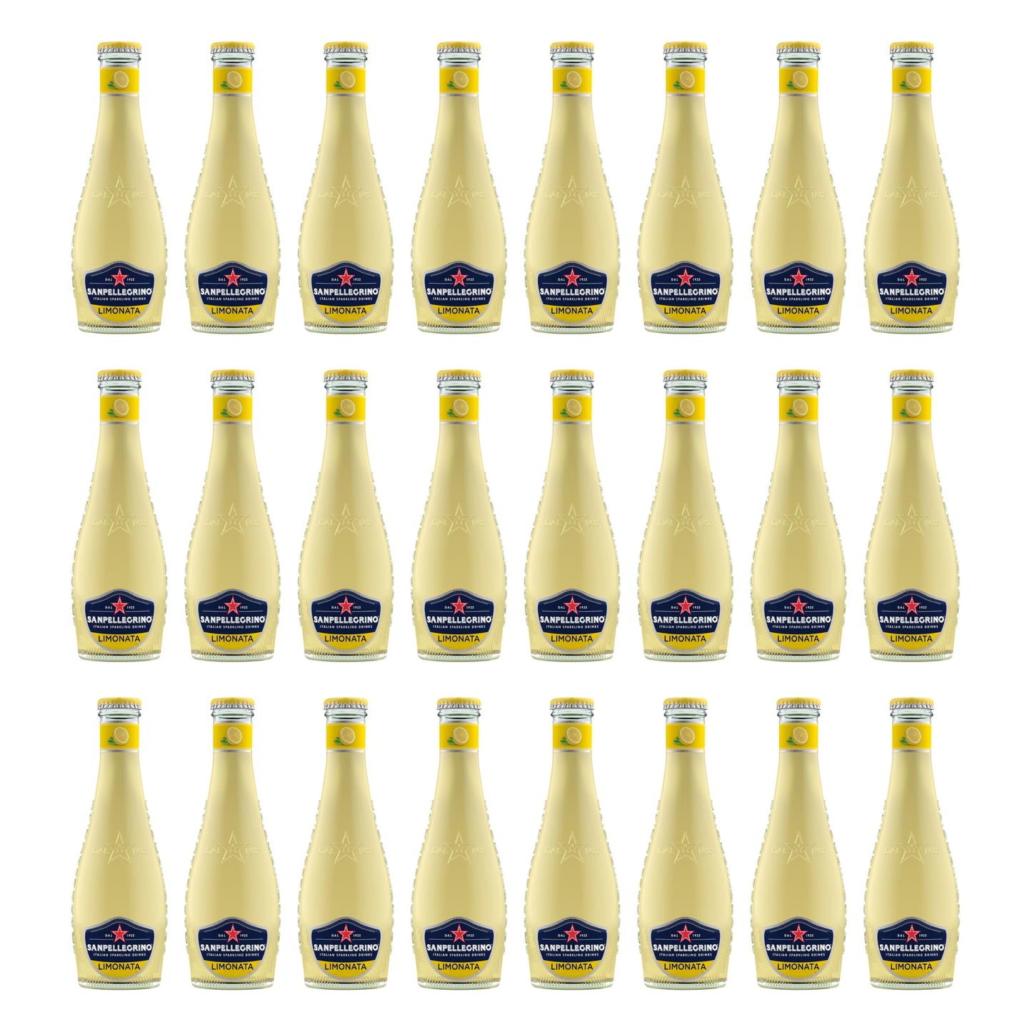 San Pellegrino Limonata 20cl x 24 | Limonata Frizzante in Vetro | Confezione da 24 Bottigliette in Vetro da 200ml