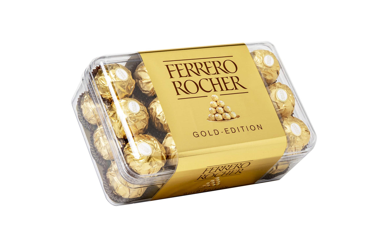 Ferrero Rocher - Croccanti Specialità al Cioccolato al Latte con Nocciole e Ripieno Cremoso con Nocciola Intera
